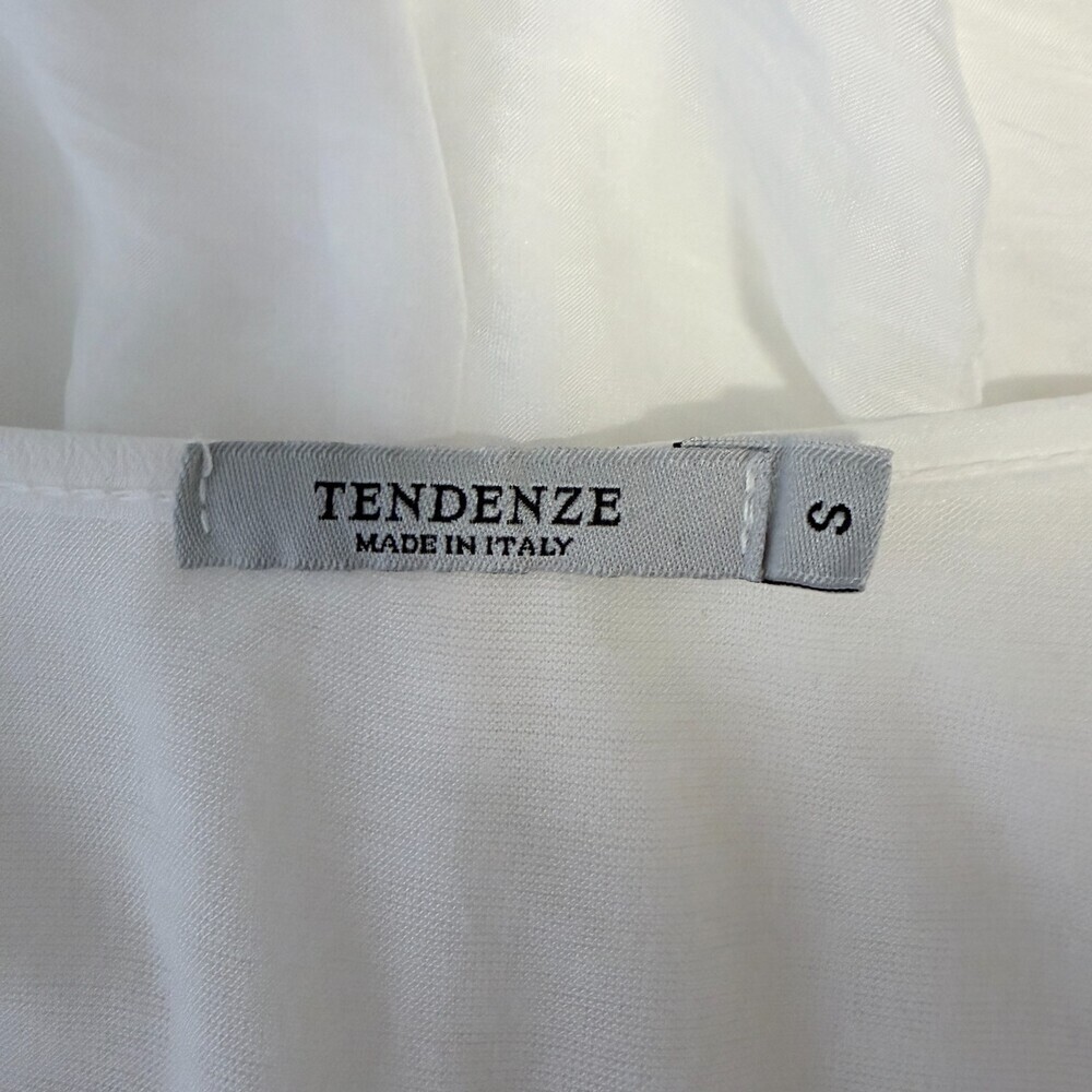 Silk Blouse Italy Embroidered Florals Fairy Core Casual Luxury White Size Small - Picture 9 of 15